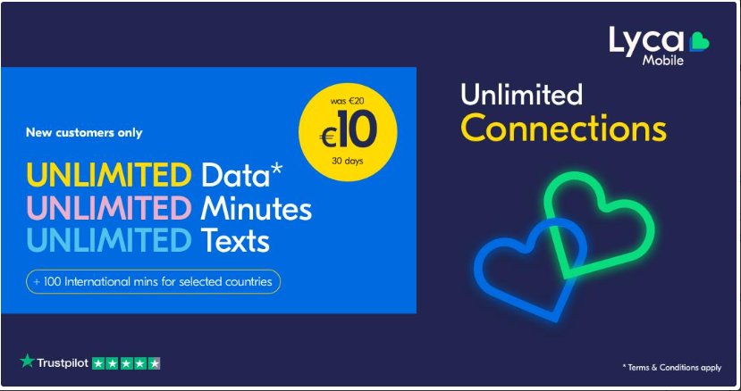 Lyca Mobile — Planos a partir de €10